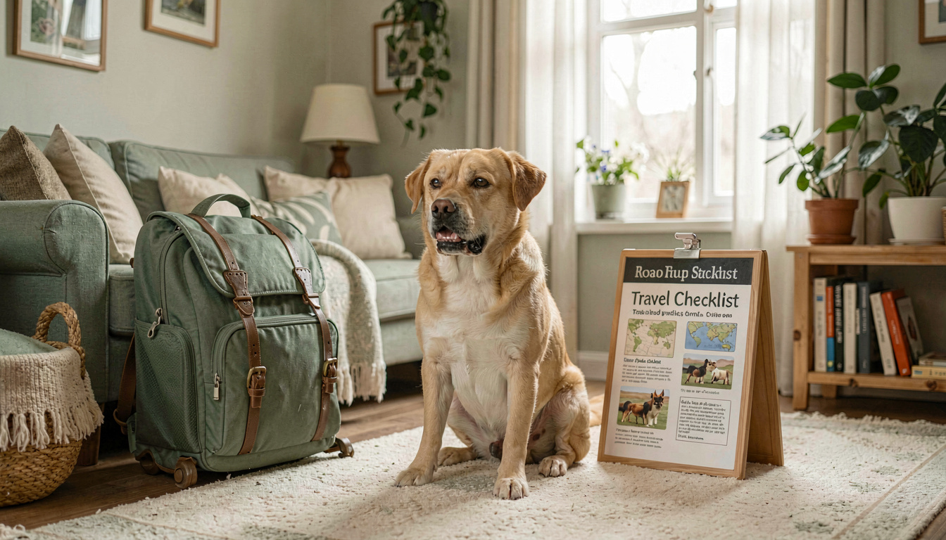 dog travel checklist road trip