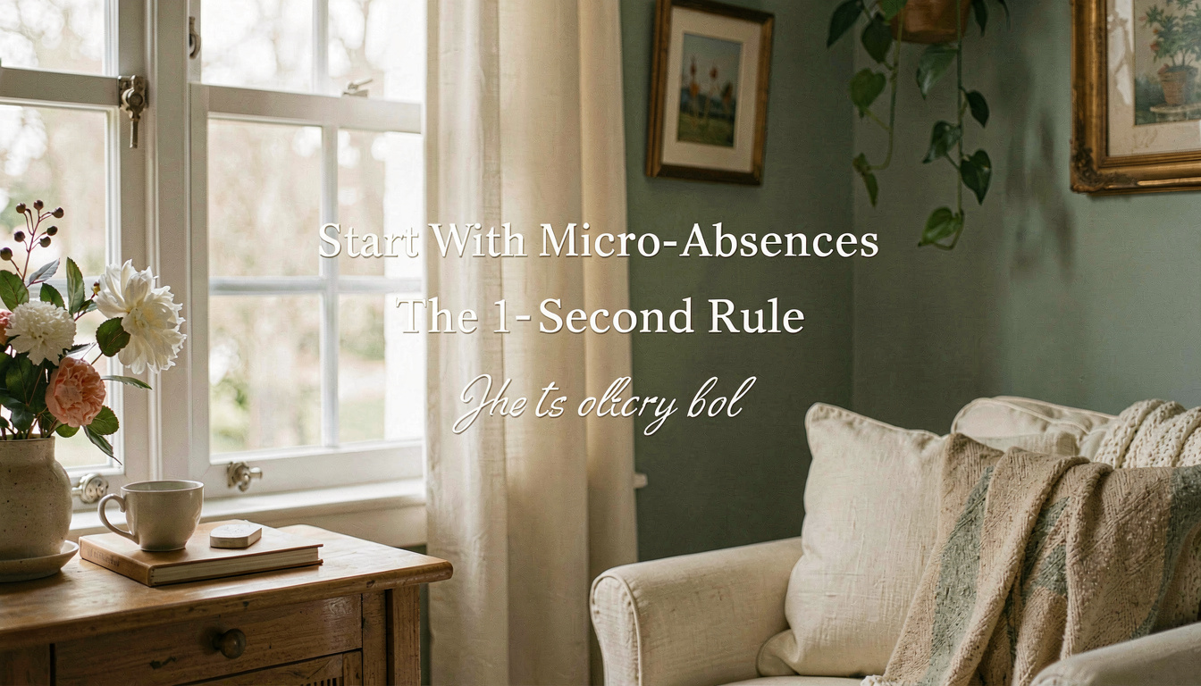 Start With Micro-Absences (The 1-Second Rule)