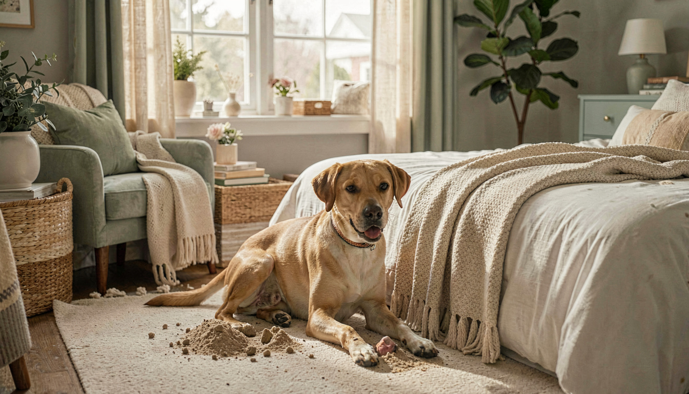 How to Stop Dog from Digging Bed