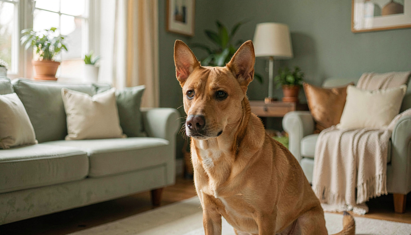 What causes sudden anxiety or stress in dogs