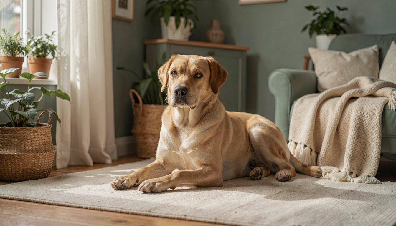 How to Warm Hypothermic Dog, in a quiet corner of the room