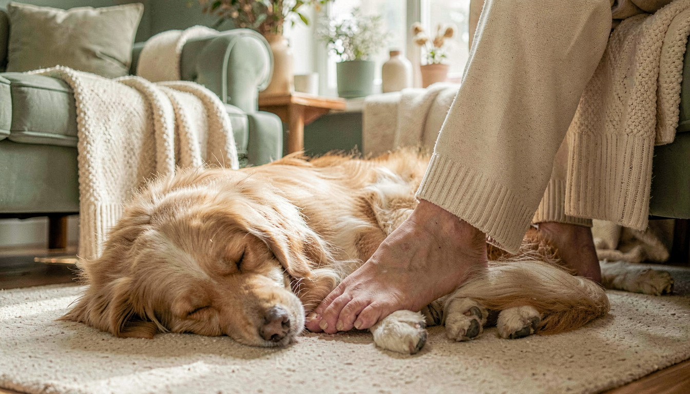 Why Dogs Sleep on Owner Feet